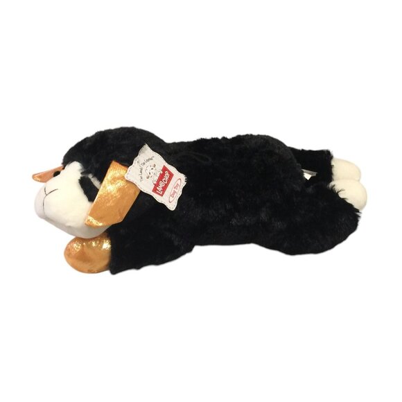 Lamb Chop Extra Large 19" Lamb Black Orange Metallic Ears & Front Paws Squeaker - Picture 2 of 6